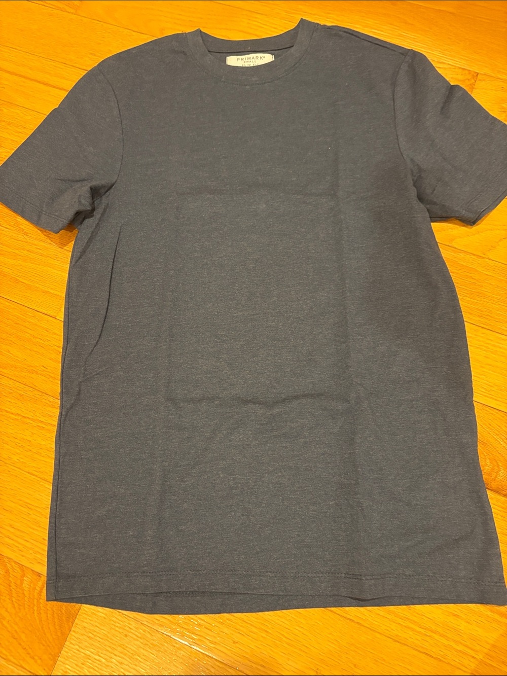 Primark Men’s Short Sleeve Crew T-Shirt - Navy small slim fit